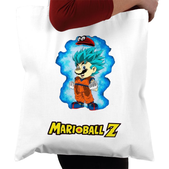 Super Mario Bro's x Dragonball Z - Super Saiyan Mario Tote Bag
