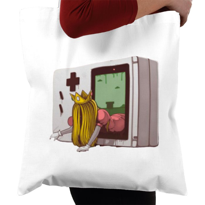 Nintendo Game Boy & Super Mario Bro's & The Ring - Princess Samara Tote Bag