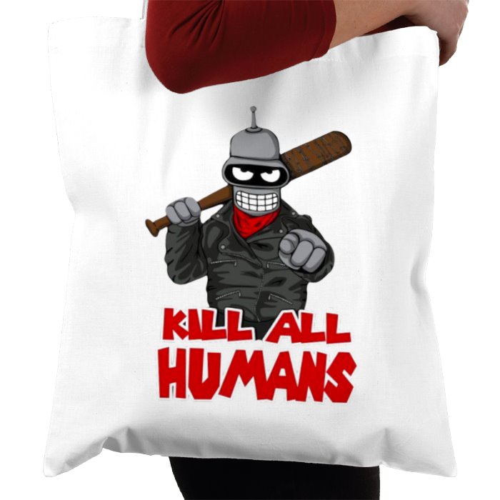 Futurama x The Walking Dead - Kill All Humans Tote Bag