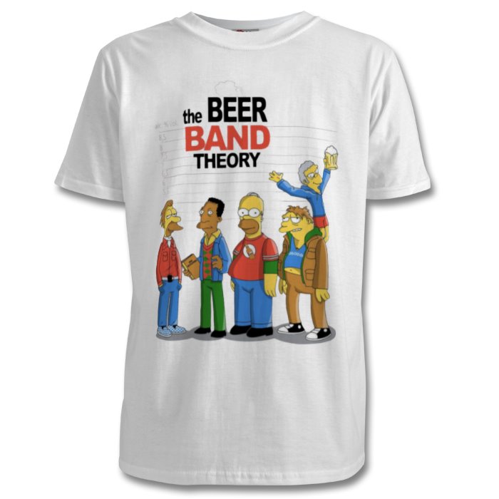 The Simpsons & Big Bang Theory - Beer Band Theory T-shirt