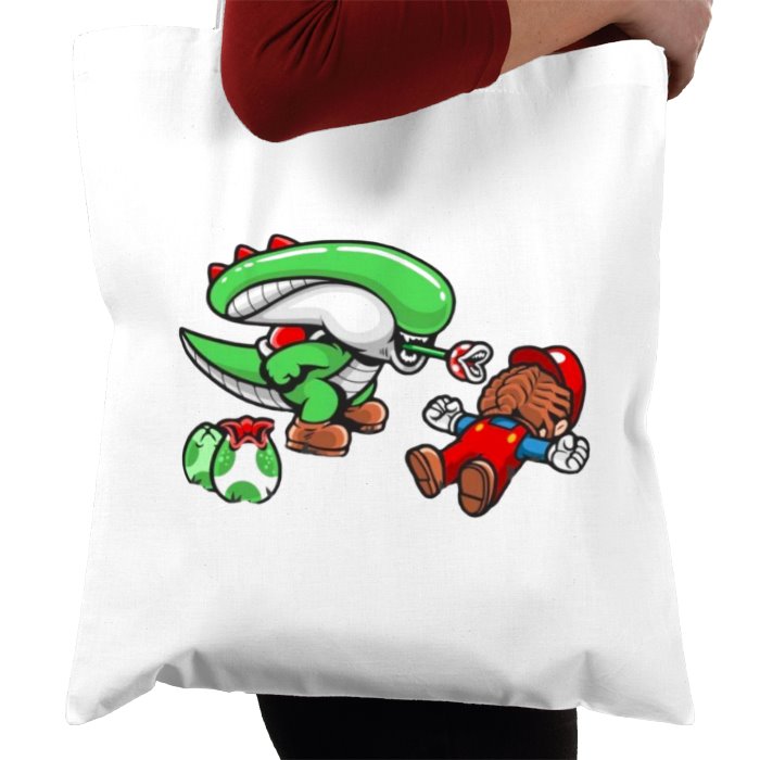 Super Mario Bro's & Alien - Xenomorph Bro's Tote Bag