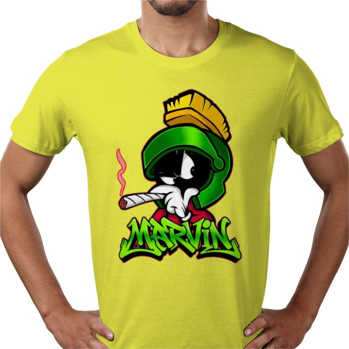 Marvin The Martian x Cannabis Parody T-Shirt