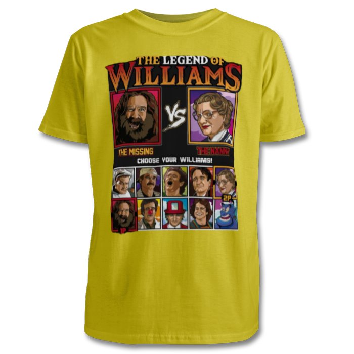 Robin Williams & The Legend Of Zelda -The Legend Of Williams T-shirt