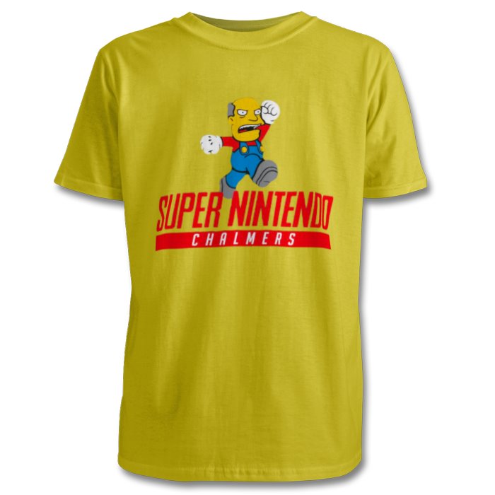 Super Nintendo & Super Mario Bro's & The Simpsons - Super Nintendo Chalmers T-shirt