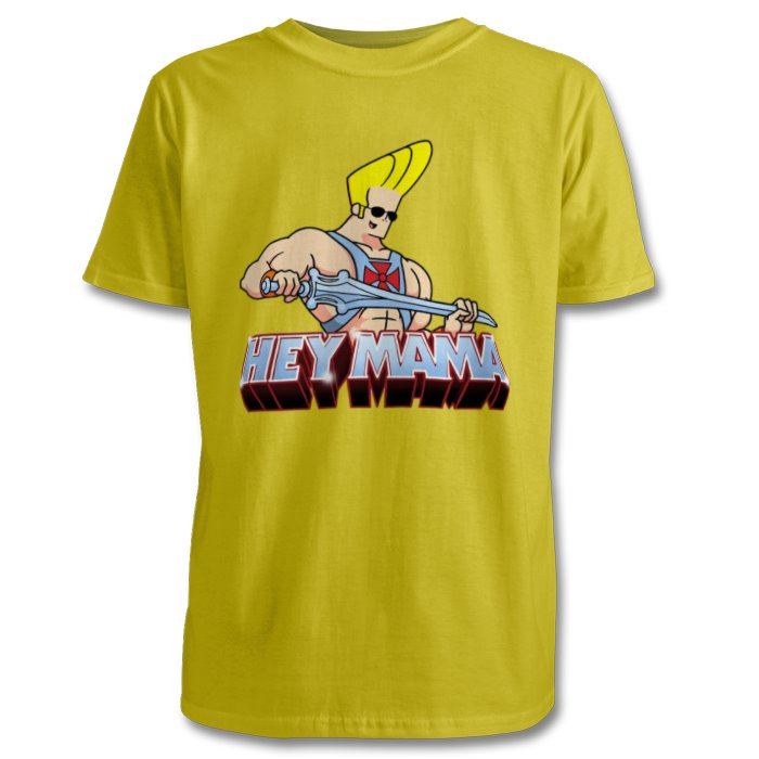 Johnny Bravo & He-Man - Hey Mama T-shirt