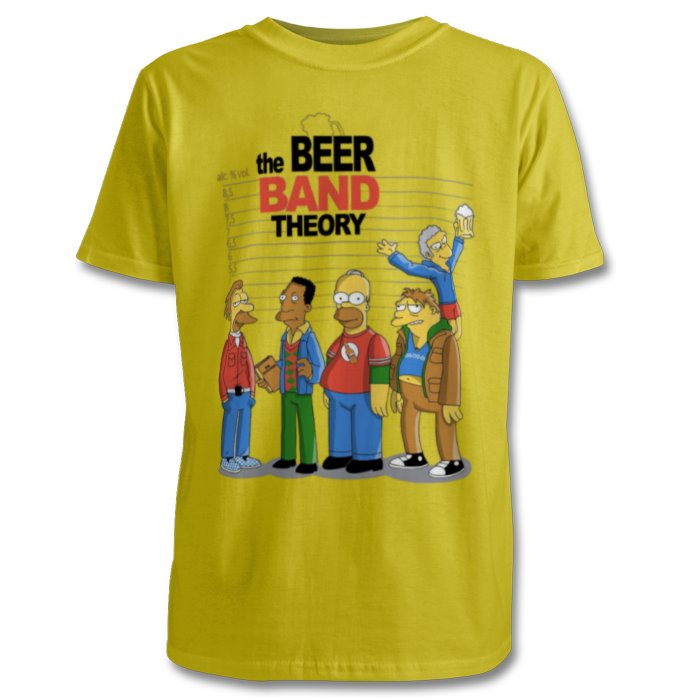 The Simpsons & Big Bang Theory - Beer Band Theory T-shirt