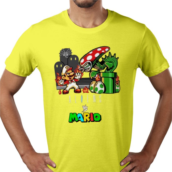 Super Mario x Aliens - Aliens Vs Mario T-shirt