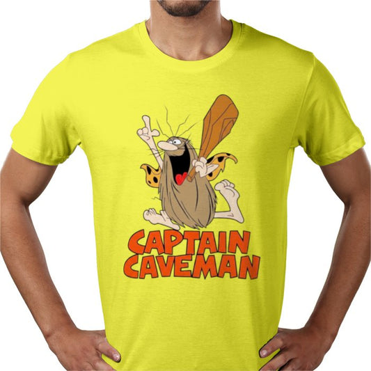 Captain Caveman Theme T-shirt