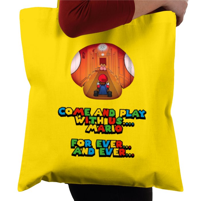 Super Mario Bro's x The Shining - Come Play With Us Mario Tote Bag