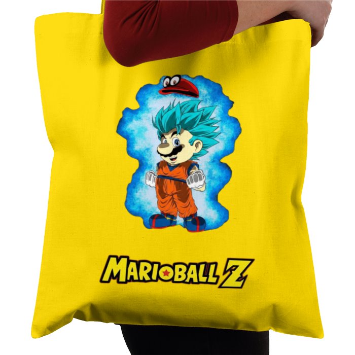 Super Mario Bro's x Dragonball Z - Super Saiyan Mario Tote Bag