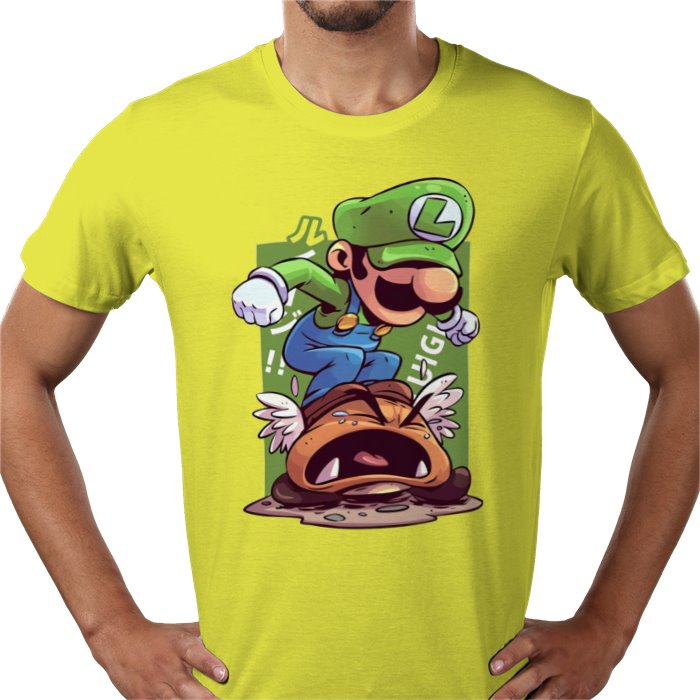 Super Mario Bros — Luigi Crushing Turts T-Shirt