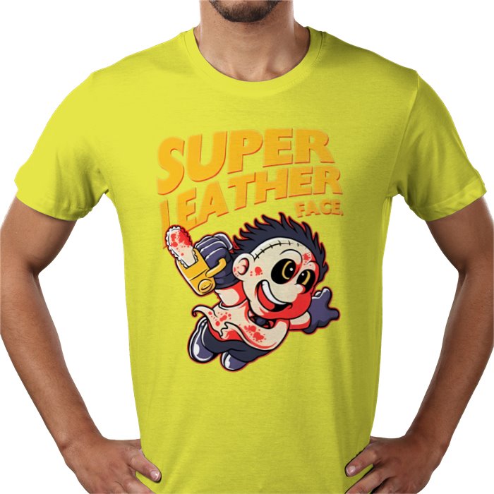 Texas Chainsaw Massacre x Super Mario Bros - Super Leatheface T Shirt