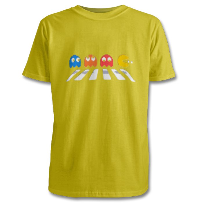 Pacman & The Beatles - Abby Road T-shirt